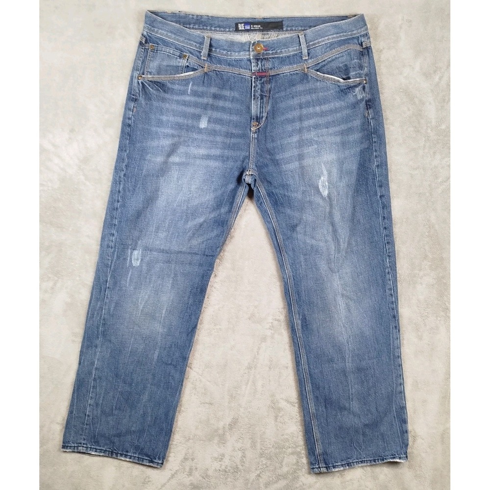 Vintage Marithe Francois Girbaud Blue X-Edge Relaxed Fit Jeans‎ Mens 42x31